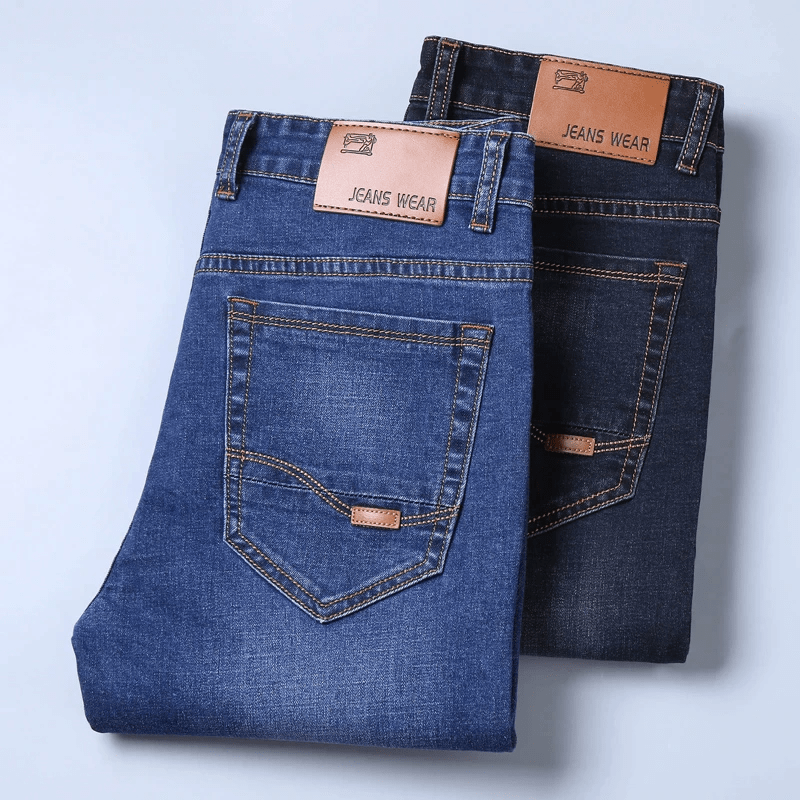 STRETCH STRAIGHT SLIM FIT MEN'S JEANS (PACK OF 2)