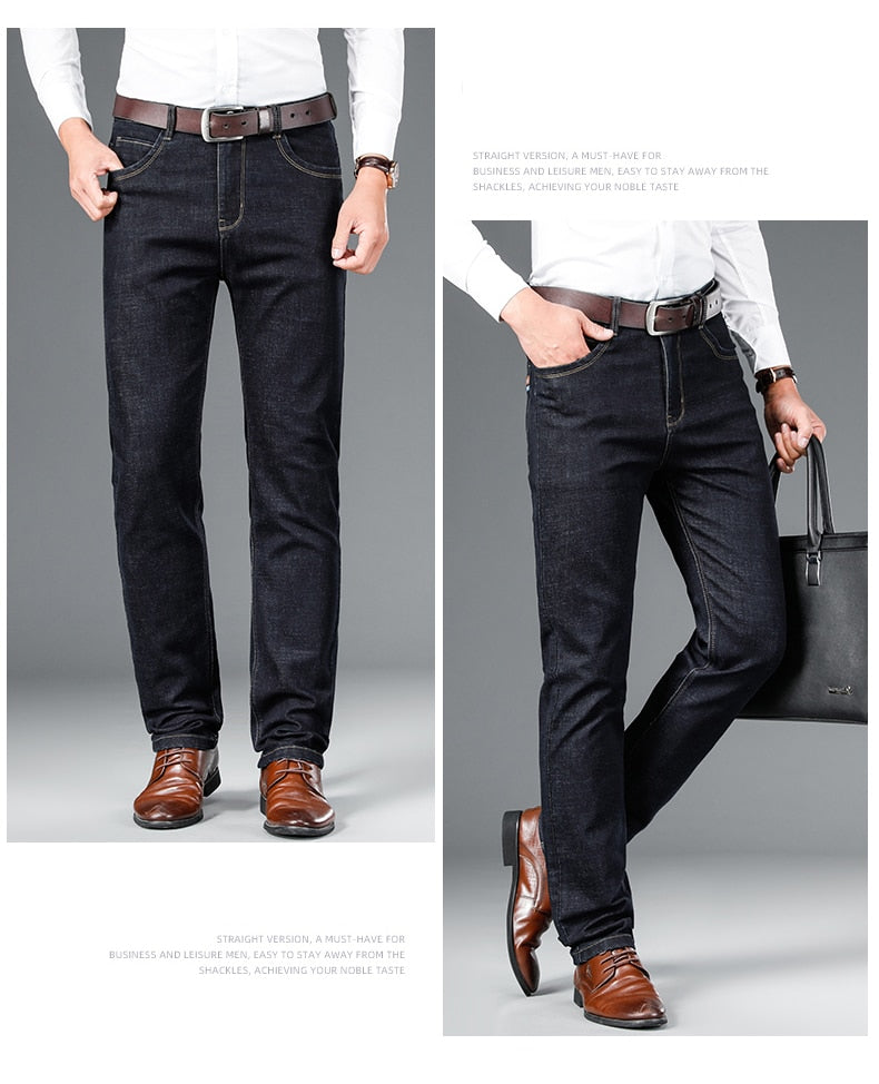 STRAIGHT REGULAR BLUE STRETCH DENIM TROUSERS (PACK OF 2)